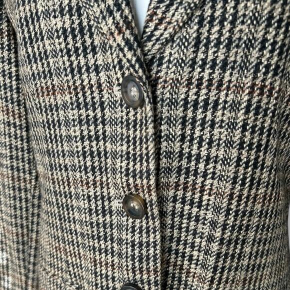 Vintage Austin Reed Houndstooth Wool Blazer Women's sz 8 Preppy Academia Classy - Picture 5 of 10